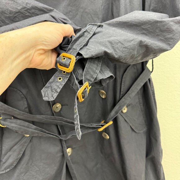 VTG Ralph Lauren Cotton Double Breasted Belted Trench Coat Mens size Large - Picture 5 of 10